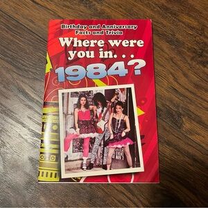 1984 Birthday / Anniversary Gift Card Booklet Where Were You Trivia & Facts NEW
